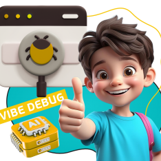 Тестирование & Vibe Debug. Охотники за багами - КИБЕРшкола программирования для детей, компьютерные курсы для школьников, начинающих и подростков - KIBERone г. Филёвский парк
