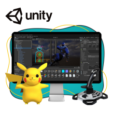 Мир игр на Unity 2D на популярном движке + AI-помощники - КИБЕРшкола программирования для детей, компьютерные курсы для школьников, начинающих и подростков - KIBERone г. Филёвский парк