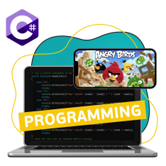 Программирование на C#. Удивительный мир 2D-игр - КИБЕРшкола программирования для детей, компьютерные курсы для школьников, начинающих и подростков - KIBERone г. Филёвский парк