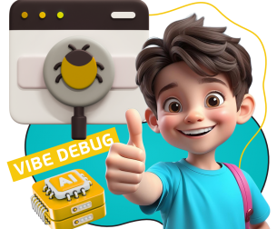 Тестирование & Vibe Debug. Охотники за багами - КИБЕРшкола программирования для детей, компьютерные курсы для школьников, начинающих и подростков - KIBERone г. Филёвский парк