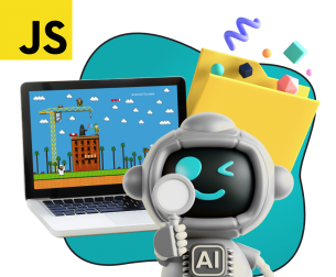 Язык программирования JavaScript + AI. Проектное обучение + геймификация + AI-помощники - КИБЕРшкола программирования для детей, компьютерные курсы для школьников, начинающих и подростков - KIBERone г. Филёвский парк